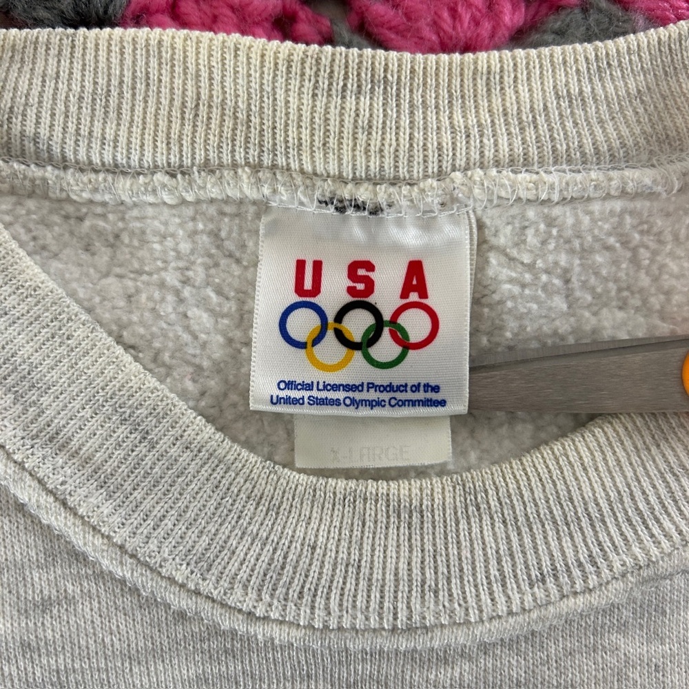 Vintage 80s 90s USA Olympics JC Penney Heathered Embroidered Crewneck Sw… - Picture 3 of 15